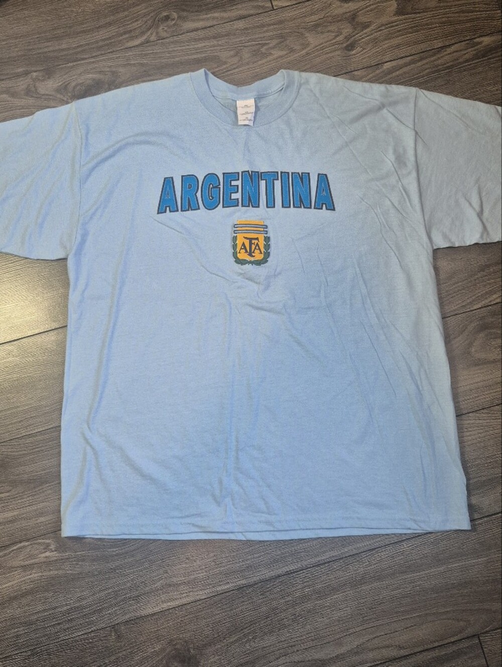 Argentina Crest Graphic Tee - Light Blue